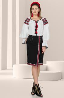 Fusta Effect neagra brodata