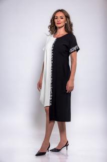 Rochie din vascoza cu broderie deosebita