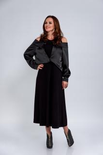 Rochie Effect cu umerii goi si camasa atasata