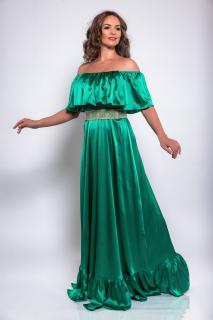 Rochie Lunga din Satin de Matase Naturala