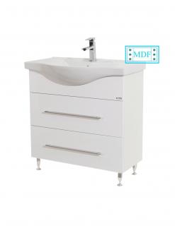 Baza si lavoar baie GN1871 - 80 cm, alb