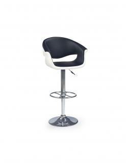 Scaun bar HM H46 alb - negru