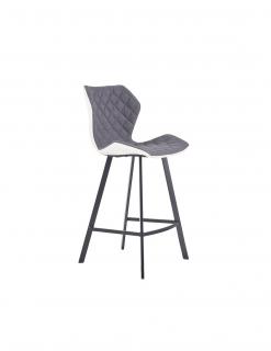 Scaun bar HM H83 alb - gri