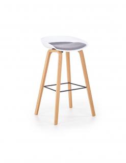 Scaun bar HM H86 alb - gri