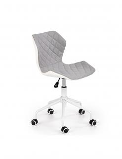 Scaun birou copii HM Matrix 3 gri - alb