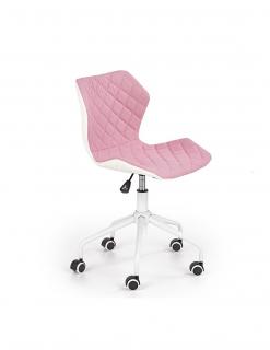 Scaun birou copii HM Matrix 3 roz - alb