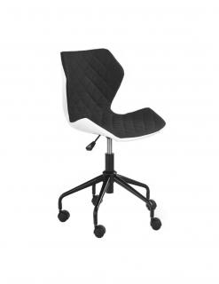Scaun birou copii HM Matrix alb - negru