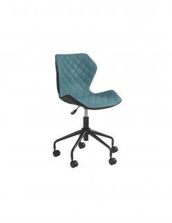 Scaun birou copii HM Matrix negru - turcoaz