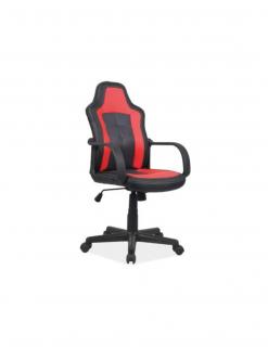 Scaun birou copii SL Cruz negru - rosu