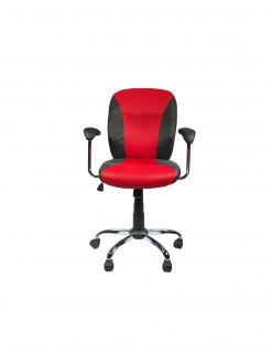 Scaun birou GN45 rosu-negru