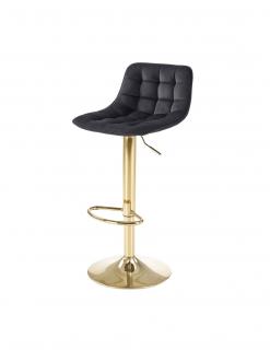 Scaun de bar HM H120 velvet Negru