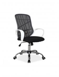 Scaun directorial mesh SL Dexter alb - negru