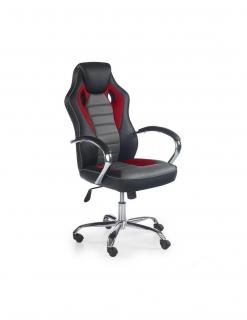 Scaun gaming HM Scroll negru - rosu - gri