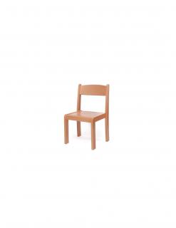 Scaun lemn gradinita Bambi, H31, natur