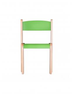 Scaun lemn gradinita Bambi, H31, verde