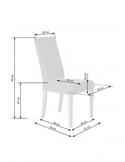 Scaun living Hm Diego gri - stejar