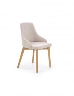 Scaun living HM Toledo crem - stejar