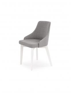 Scaun living HM Toledo gri deschis - alb