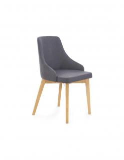 Scaun living HM Toledo gri inchis - stejar