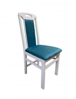 Scaun living SB Tim alb turcoaz