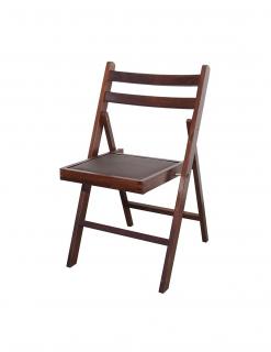 Scaun pliant tapitat wenge