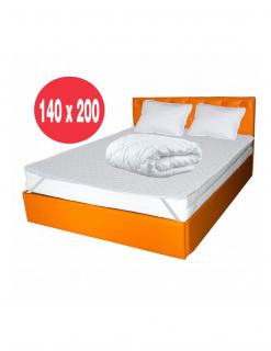 Set Avantaj saltea Cronos HR Spring Comfort 140x200 plus 2 perne plus Husa hipoalergenica plus Pilota iarna microfibra 180x200