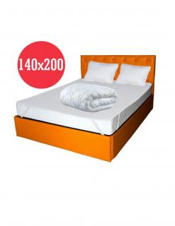 Set Avantaj Saltea Pegas Comfort Flex 140x200 plus 2 perne plus Husa hipoalergenica plus Pilota iarna microfibra 180x200