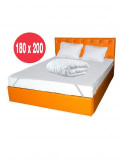 Set Avantaj saltea Pluto Spring Comfort 180x200 plus 2 perne 50 x70 plus Husa plus Pilota microfibra iarna 200x200