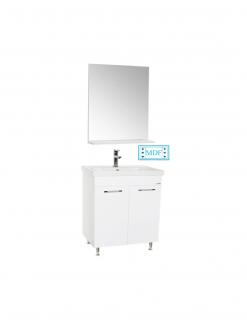 Set Baza, lavoar baie GN0541 cu usi si oglinda  GN0551 - 60 cm alb