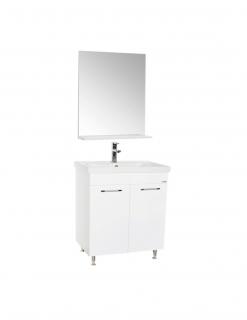 Set Baza, lavoar baie GN0541 cu usi si oglinda GN0671 - 60 cm alb