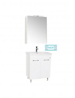 Set Baza, lavoar baie GN0541 cu usi si oglinda GN5011 - 60 cm
