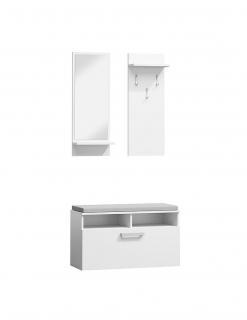 Set mobilier hol cu oglinda SL P003 alb