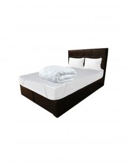 Set Saltea cu arcuri Dafin 140x200x22 plus 2 perne 50x70 plus Husa hipoalergenica plus Pilota microfibra iarna 180x200