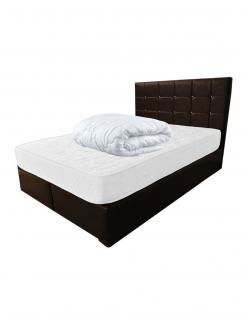 Set saltea cu arcuri Dafin 160x200x22 plus Pilota microfibra iarna 180x200