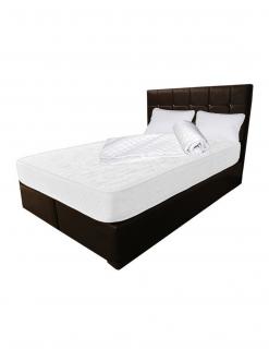 Set Saltea Dafin 160x200x22 cu arcuri plus 2 perne microfibra 50x70 plus Husa hipoalergenica