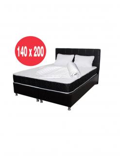 Set saltea superortopedica Lux Luna 140x200 plus 2 perne microfibra 50x70 plus Husa hipoalergenica