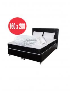 Set saltea superortopedica Lux Luna 160x200 plus 2 perne 50x70 plus Husa hipoalergenica plus Pilota microfibra vara 180x200