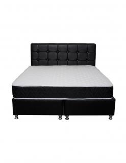 Set Saltea superortopedica Lux Praga 140x190 plus 2 perne microfibra 50x70