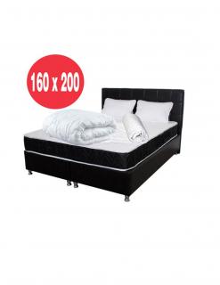 Set saltea superortopedica Lux Praga 160x200 plus 2 perne 50x70 plus Husa hipoalergenica plus Pilota microfibra vara 180x200