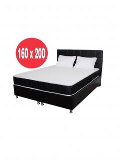 Set Saltea superortopedica Lux Praga 160x200 plus 2 perne microfibra 50x70