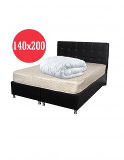 Set Saltea Superortopedica SOFIA 140x200x20 plus Pilota microfibra iarna 180x200