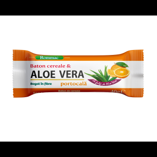 Baton cereale aloe vera portocale 40g