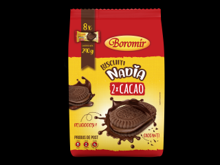 Biscuiti Nadia cacao cu crema de cacao 240g
