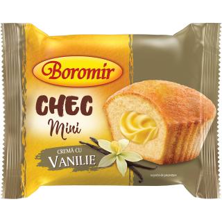 Chec Mini cu crema cu vanilie 50g