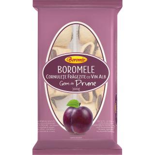 Cornulete Boromele cu vin alb si gem de prune 300g