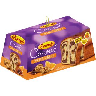 Cozonac cu 50% crema nuci 500g