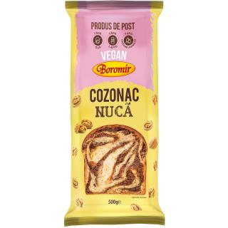 Cozonac Vegan crema cu nuca 500g