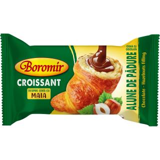 Croissant Boromir cu crema cu ciocolata cu alune de padure 60g