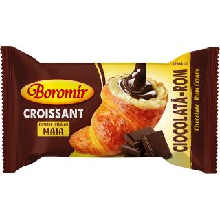 Croissant Boromir cu crema cu ciocolata-rom 60g