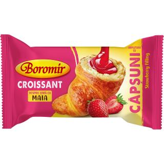 Croissant Boromir cu umplutura cu capsuni 60g